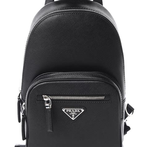 prada men's tessuto saffiano sling backpack|Prada Men's Tessuto Saffiano Sling Backpack .